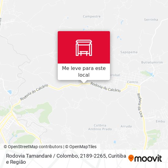 Rodovia Tamandaré / Colombo, 2189-2265 mapa