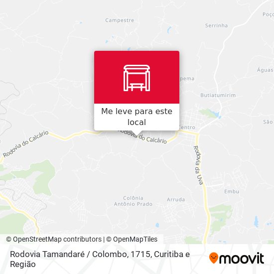 Rodovia Tamandaré / Colombo, 1715 mapa