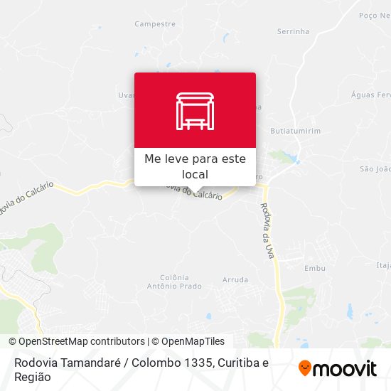 Rodovia Tamandaré / Colombo 1335 mapa
