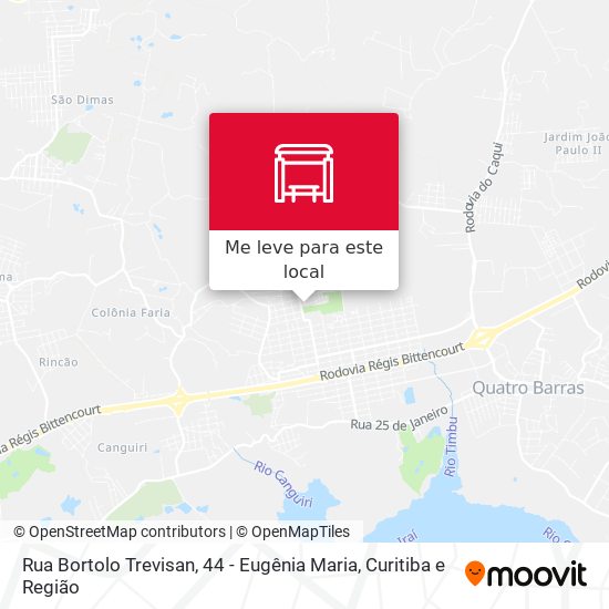 Rua Bortolo Trevisan, 44 - Eugênia Maria mapa