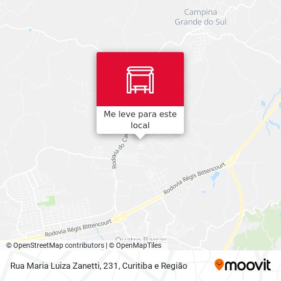 Rua Maria Luiza Zanetti, 231 mapa