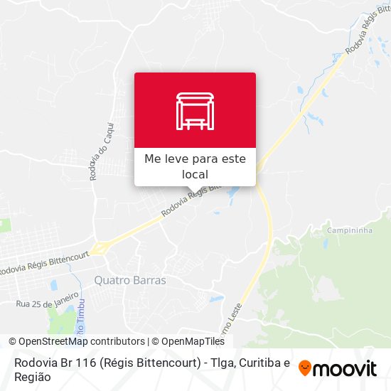 Rodovia Br 116 (Régis Bittencourt) - Tlga mapa