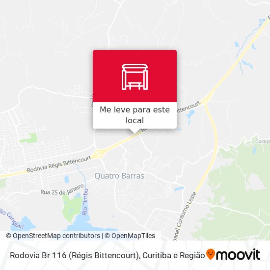 Rodovia Br 116 (Régis Bittencourt) mapa