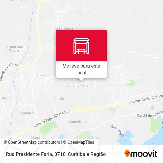 Rua Presidente Faria, 3718 mapa