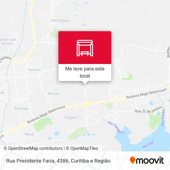 Rua Presidente Faria, 4386 mapa