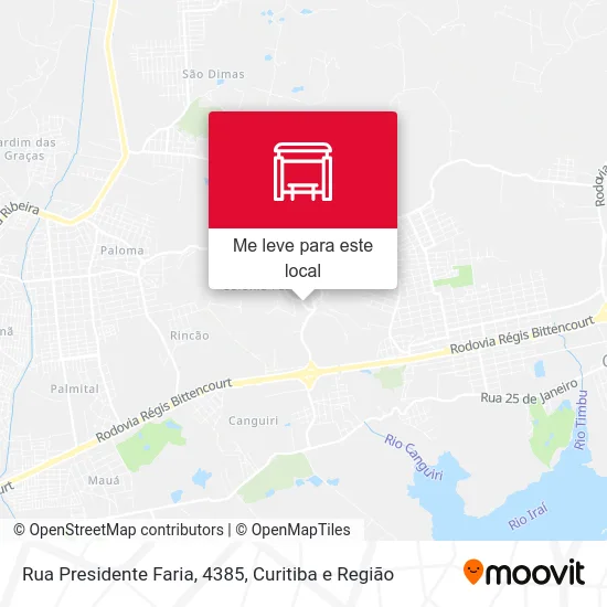 Rua Presidente Faria, 4385 mapa