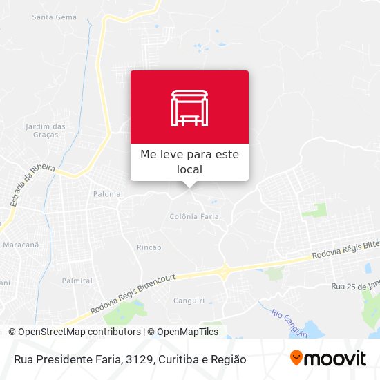 Rua Presidente Faria, 3129 mapa