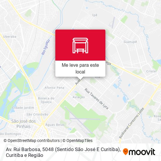 Av. Rui Barbosa, 5048 (Sentido São José E Curitiba) mapa