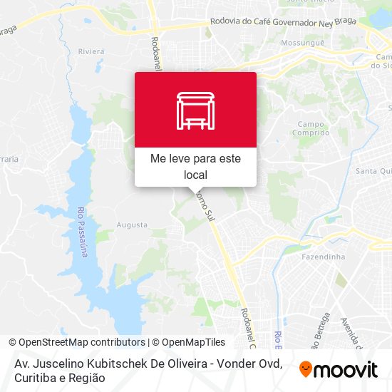 Av. Juscelino Kubitschek De Oliveira - Vonder Ovd mapa