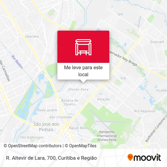 R. Altevir de Lara, 700 mapa