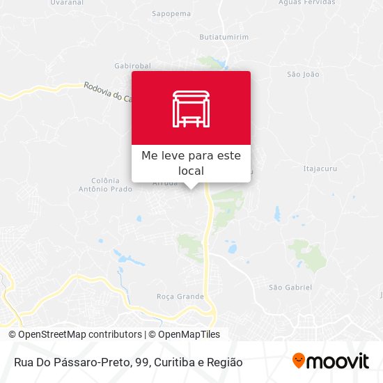 Rua Do Pássaro-Preto, 99 mapa