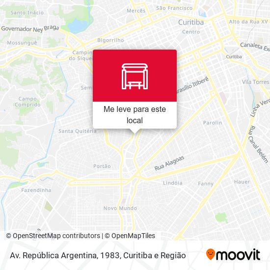 Av. República Argentina, 1983 mapa