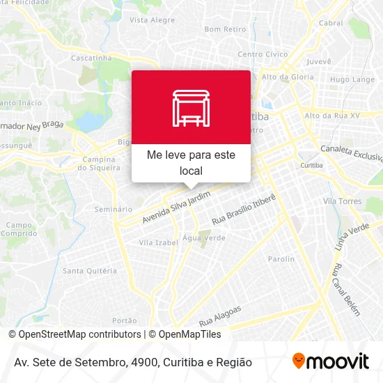 Av. Sete de Setembro, 4900 mapa