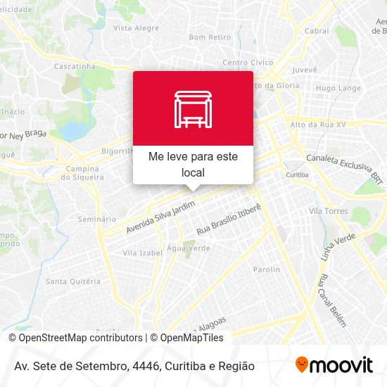 Av. Sete de Setembro, 4446 mapa