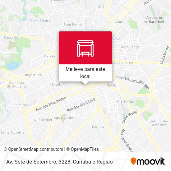 Av. Sete de Setembro, 3223 mapa