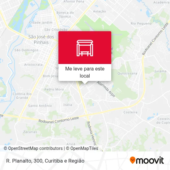 R. Planalto, 300 mapa