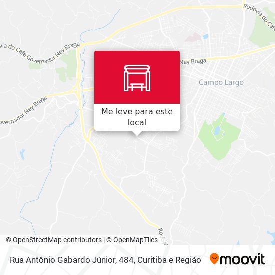 Rua Antônio Gabardo Júnior, 484 mapa