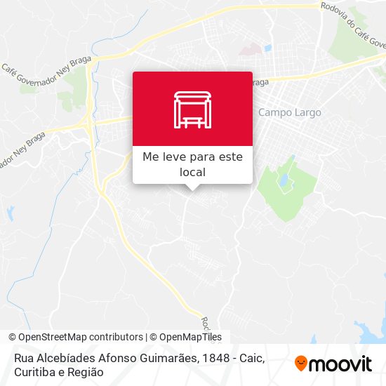 Rua Alcebíades Afonso Guimarães, 1848 - Caic mapa