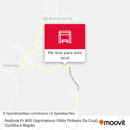 Rodovia Pr 800 (Agrimensor Gildo Pinheiro Da Cruz) mapa