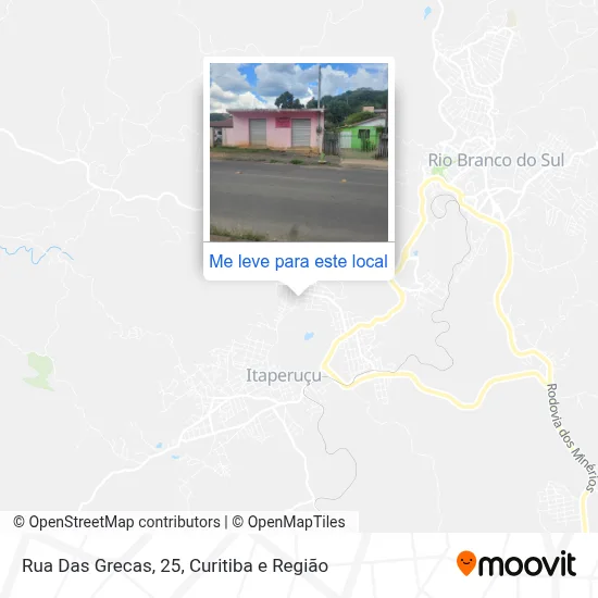 Rua Das Grecas, 25 mapa