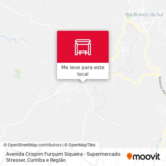 Avenida Crispim Furquim Siqueira - Supermercado Stresser mapa