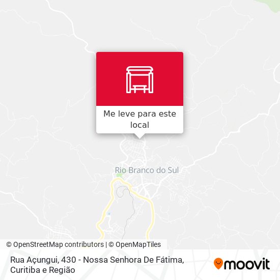 Rua Açungui, 430 - Nossa Senhora De Fátima mapa