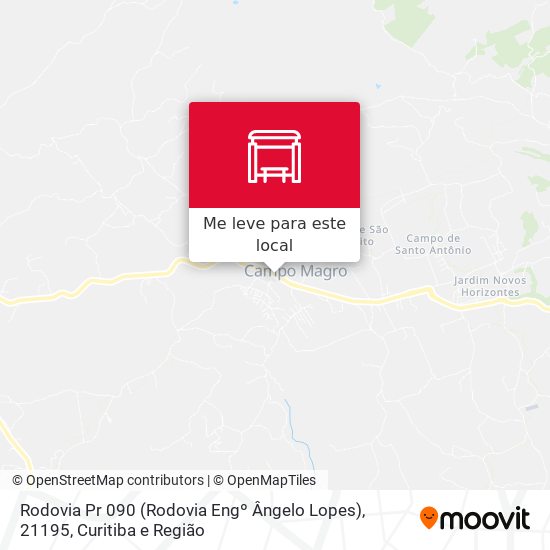 Rodovia Pr 090 (Rodovia Engº Ângelo Lopes), 21195 mapa