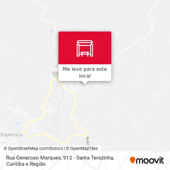 Rua Generoso Marques, 912 - Santa Terezinha mapa