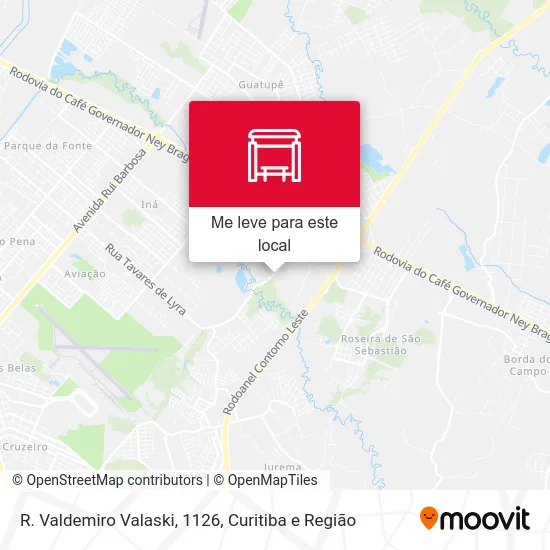 R. Valdemiro Valaski, 1126 mapa