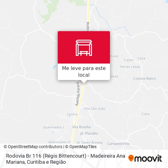 Rodovia Br 116 (Régis Bittencourt) - Madeireira Ana Mariana mapa