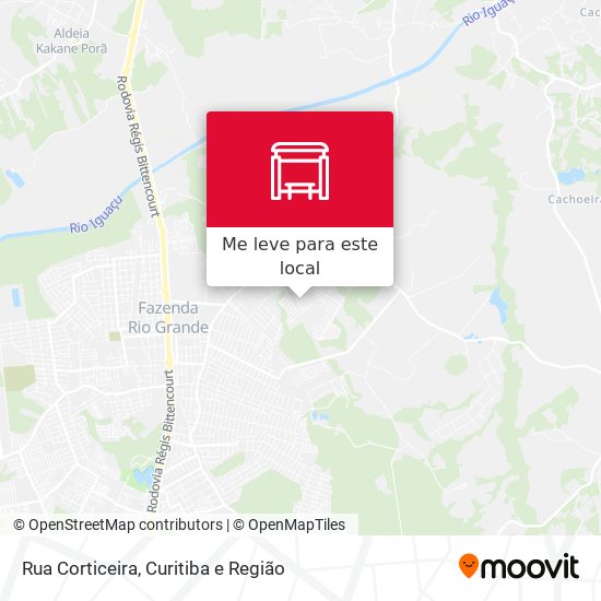 Rua Corticeira mapa