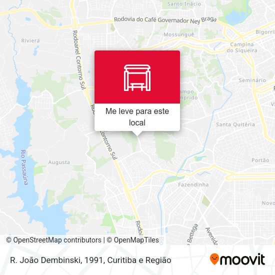R. João Dembinski, 1991 mapa