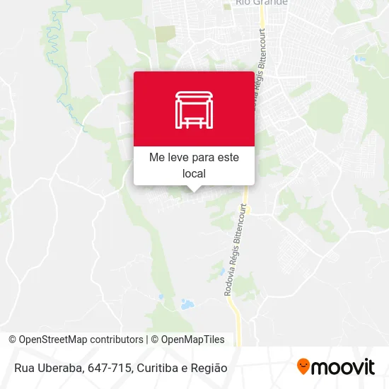 Rua Uberaba, 647-715 mapa