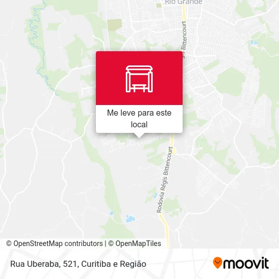 Rua Uberaba, 521 mapa