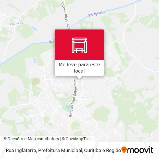 Rua Inglaterra, Prefeitura Municipal mapa