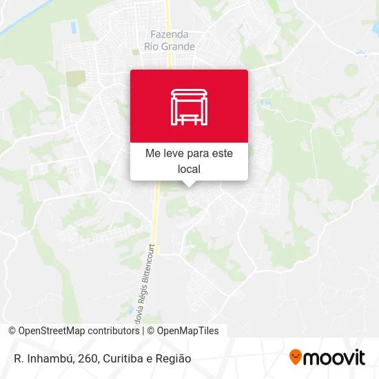 R. Inhambú, 260 mapa