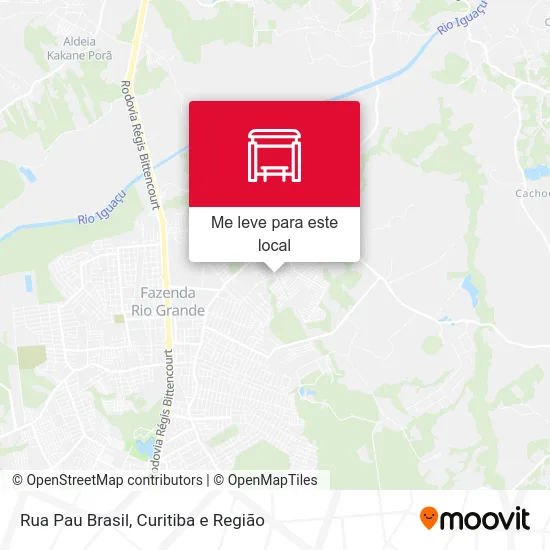 Rua Pau Brasil mapa