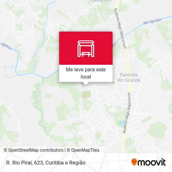 R. Rio Piraí, 623 mapa