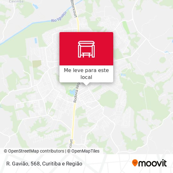 R. Gavião, 568 mapa