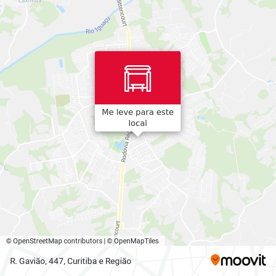 R. Gavião, 447 mapa