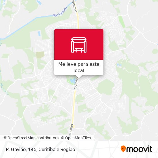 R. Gavião, 145 mapa