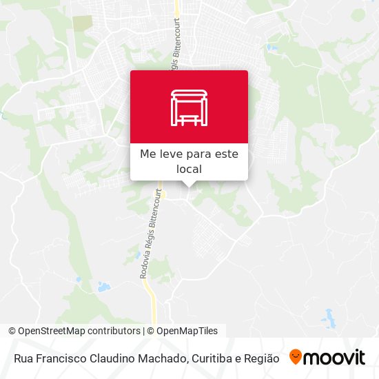 Rua Francisco Claudino Machado mapa