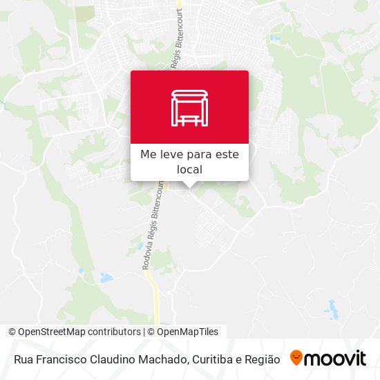 Rua Francisco Claudino Machado mapa