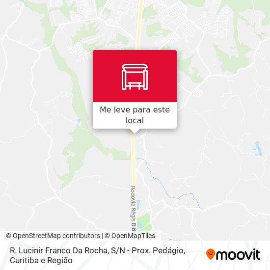 R. Lucinir Franco Da Rocha, S / N - Prox. Pedágio mapa