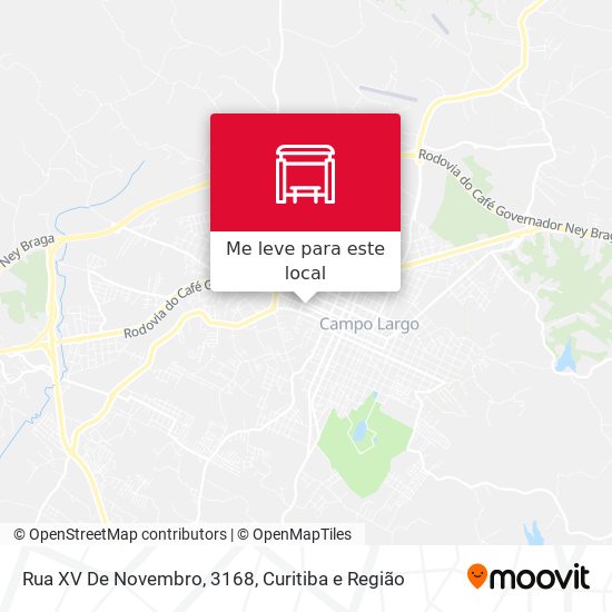 Rua XV De Novembro, 3168 mapa