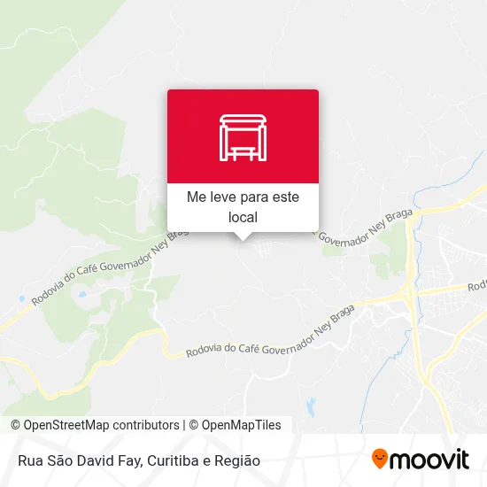 Rua São David Fay mapa