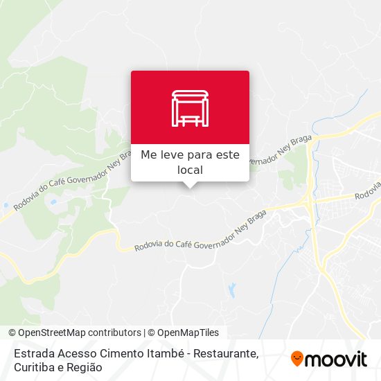 Estrada Acesso Cimento Itambé  - Restaurante mapa