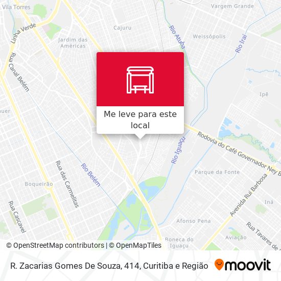 R. Zacarias Gomes De Souza, 414 mapa