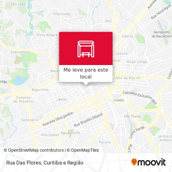 Rua Das Flores mapa
