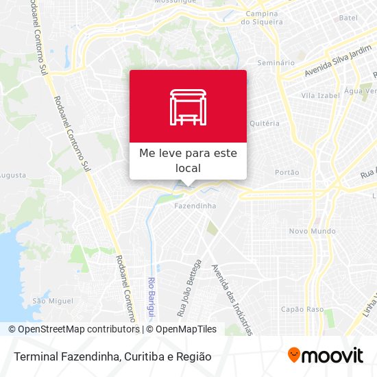 Terminal Fazendinha mapa